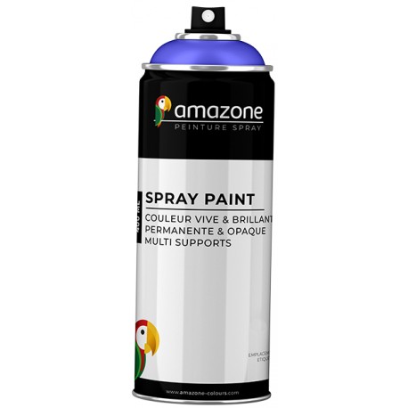 Peinture Acrylique Aérosol 400 ml Bleu Paillette 46 - Amazone