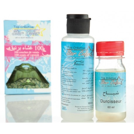 Résine 100 Couche de Vernis & Durcisseur 100 ml - Star Color
