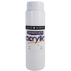 Peinture acrylique Blanc de Titane 500 ml Graduate  011- Daler-Rowney