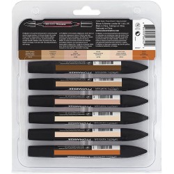 Set de 6 marqueur tons de chair Set 2 - Winsor & Newton