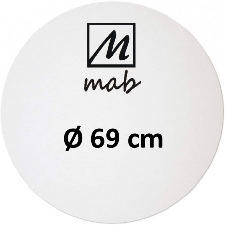 Châssis Entoilé Format Rond Coton Ø 25 - Mab