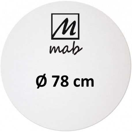 Châssis Entoilé Format Rond Coton Ø 25 - Mab