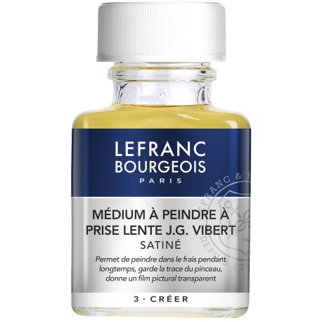 Additif Médium à Peindre à Prise Lente J.G. Vibert Flacon 75ml - Lefranc & Bourgeois