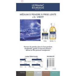 Additif Médium à Peindre à Prise Lente J.G. Vibert Flacon 75ml - Lefranc & Bourgeois