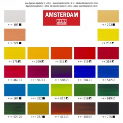 Set d’acryliques série Standard 24 x 20 ml - Amsterdam