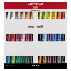 Set d’acryliques série Standard 36 x 20 ml - Amsterdam