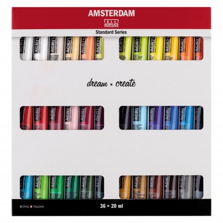 Set d’acryliques série Standard 36 x 20 ml - Amsterdam