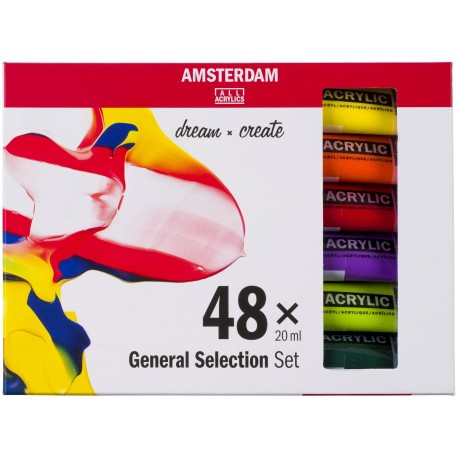 Set d’acryliques série Standard 48 x 20 ml - Amsterdam