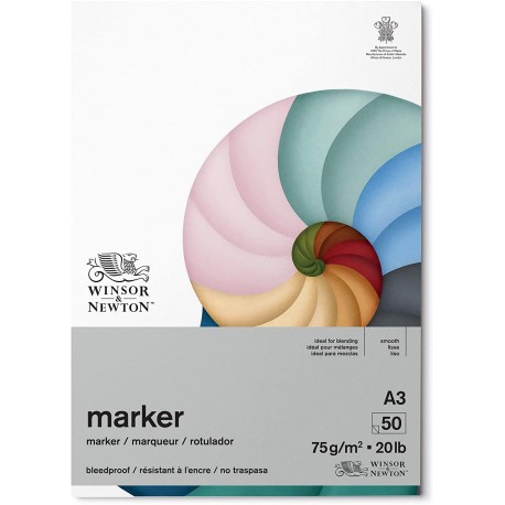Bloc Papier, Bleedproof 75gr A3 50 Feuilles - Winsor & Newton