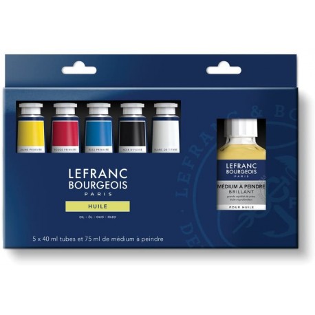 Set Huile Fine 5x40ml & Médium - Lefranc & Bourgeois