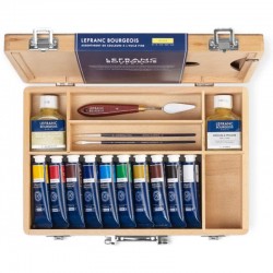 Coffret de peinture à l'huile fine - 10 tubes - Lefranc & Bourgeois