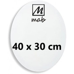 Châssis Entoilé Format Ovale Coton 50x40 cm - Mab