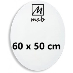 Châssis Entoilé Format Ovale Coton 50x40 cm - Mab