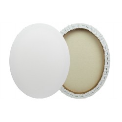 Châssis Entoilé Format Ovale Coton 60x50 cm - Mab
