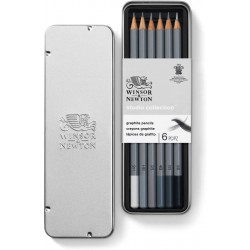 Studio Collection 6 crayons Graphite - Winsor & Newton