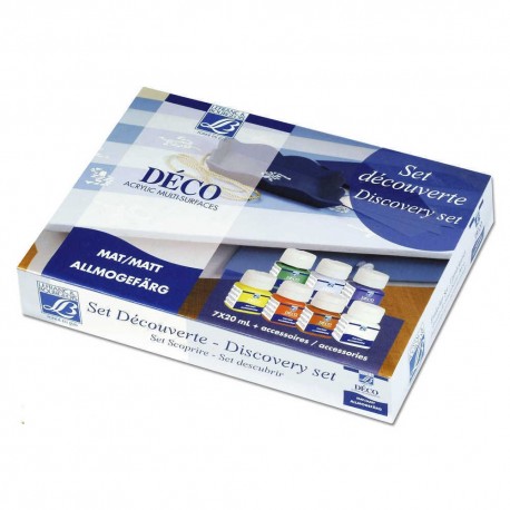 Kit créatif peinture acrylique déco mat 7 x 20 ml - lefranc & bourgeois