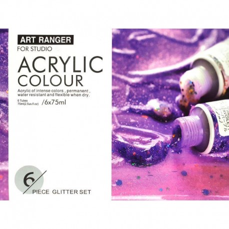 Coffret de peinture acrylique couleurs Neon 6x75 ml - Art Ranger