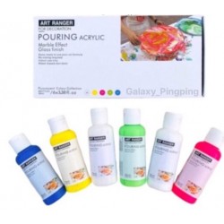 Set de 6 Acrylique POURING Fluorescent Colour Collection 6x100 ml -  Art Ranger
