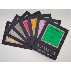 Bloc de 12 Papier Aquarelle Grain Fin 300 Gr , 29.7 x 21 cm - Arches