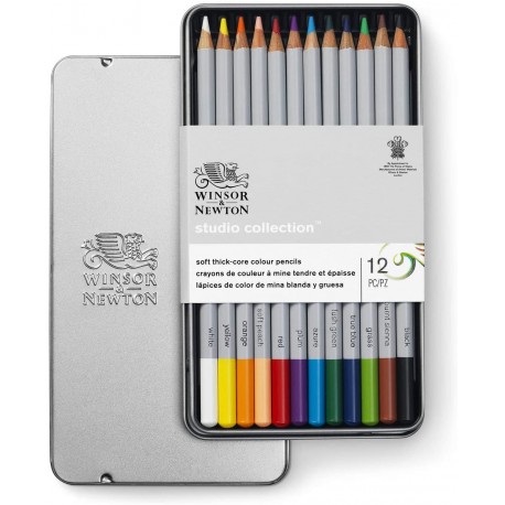 Studio Collection 12 crayons de couleur - Winsor & Newton