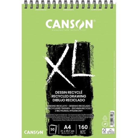 Album Recyclé XL A3 - 160 g/m², 50 F - 42 x 29.7 cm - Canson