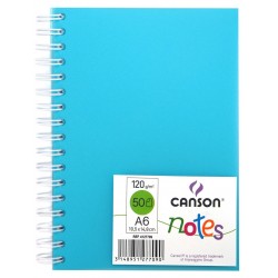 Carnet de croquis Notes 50 feuilles 120 Gr 18.5x18.5 cm Bleu - Canson