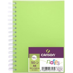 Carnet de croquis Notes 50 feuilles 120 Gr 18.5x18.5 cm Bleu - Canson