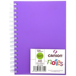 Carnet de croquis Notes 50 feuilles 120 Gr 18.5x18.5 cm Bleu - Canson