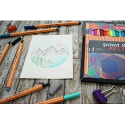 Étui de18 stylos-feutres  pointe fine 88 ARTY - Stabilo