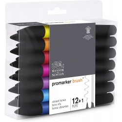 Set de 12+1 Promarker Brush Vibrant - Winsor & Newton