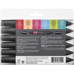 Set de 6 Promarker Brush Tons Moyens - Winsor & Newton