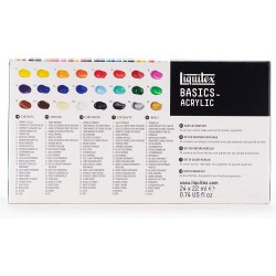 Set de 24 Tubes Acrylique Basics 22ml - Liquitex