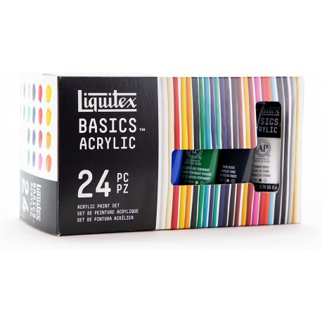 Set de 24 Tubes Acrylique Basics 22ml - Liquitex