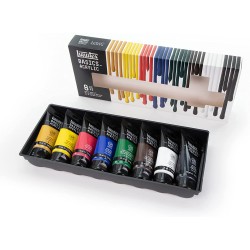 Set de 8 Tubes Acrylique Basics 75 ml - Liquitex