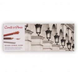 Coffret Métal Esquisse Étude 12 Carrés Couleurs, Crayons Esquisse Et Accessoires - Conté A Paris
