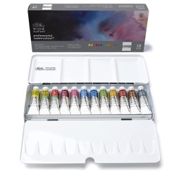 Métal Box de 12 nuances Professional Aquarelle - Winsor & Newton