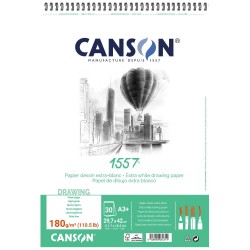 Papier à croquis A3+ 180g, blanc 30 feuilles -  Canson