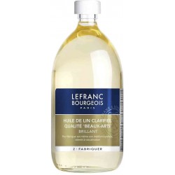 – Bouteille de Huile de lin à séchage rapide 1 litre - Lefranc & Bourgeois