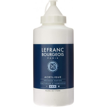 Acrylique Fine Blanc De Titane 750ml - Lefranc & Bourgeois
