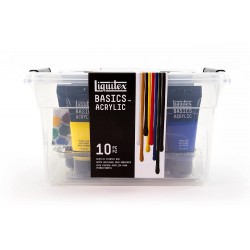 Coffret de peinture acrylique Starter Box, finition brillante assortie 675 ml - Liquitex