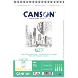 Papier à croquis A3+ 180g, blanc 30 feuilles -  Canson