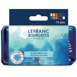 Set de 12 Demi-Godet Aquarelle Fine - Lefranc & Bourgeois