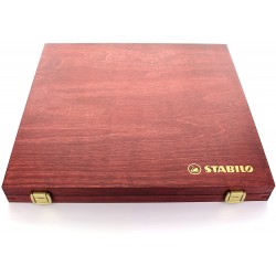 Coffret en bois 60 Crayons fusains pastel - CarbOthello -  Coloris assortis - Stabilo