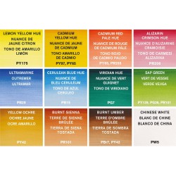 Boîte De Peinture Aquarelle En Plastique de 12 1/2 Godets "Sketcher" - Winsor & Newton