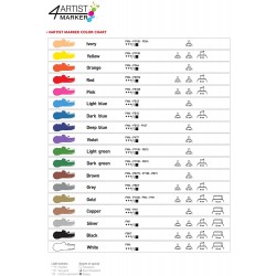 Set de 5 Marqueurs 4ARTIST Pointes 4MM - Pébéo