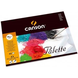 Palette en papier 95 Gr - 24 x 32 cm - 40 Feuilles - Canson