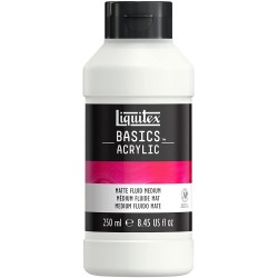 Additif Acrylique Basics Médium Fluide Mat 250ml - Liquitex