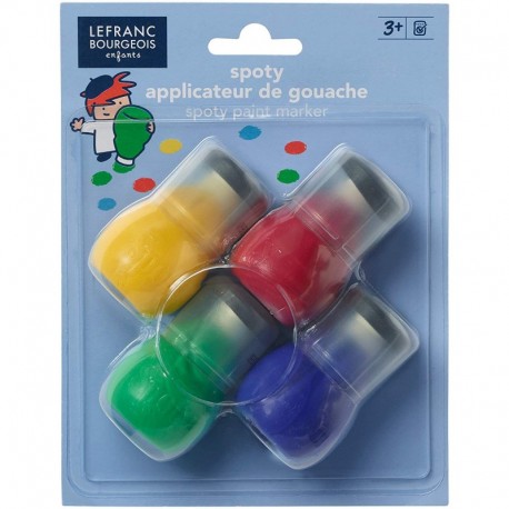 Set de 4 Spoty Applicateur de Gouache 30 ml - Lefranc & Bourgeois