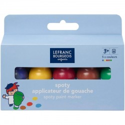 Set de 5 Spoty Applicateur de Gouache 70 ml - Lefranc & Bourgeois