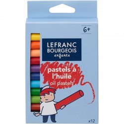 Étui 12 Pastels Huiles Diam 8 mm - Lefranc &Bourgeois